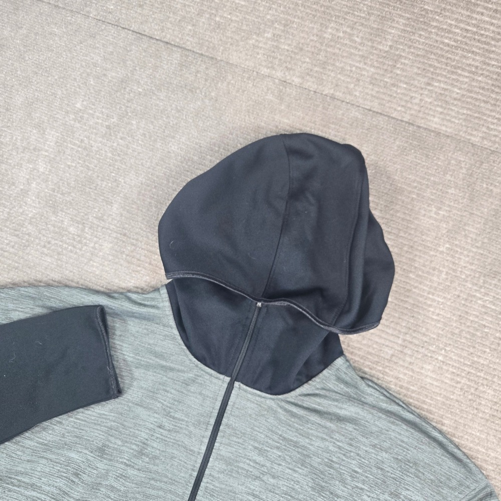 Columbia Mens XL Gray Space Dye Heathered Full Zip Fleece Hooded Jacket XK0904